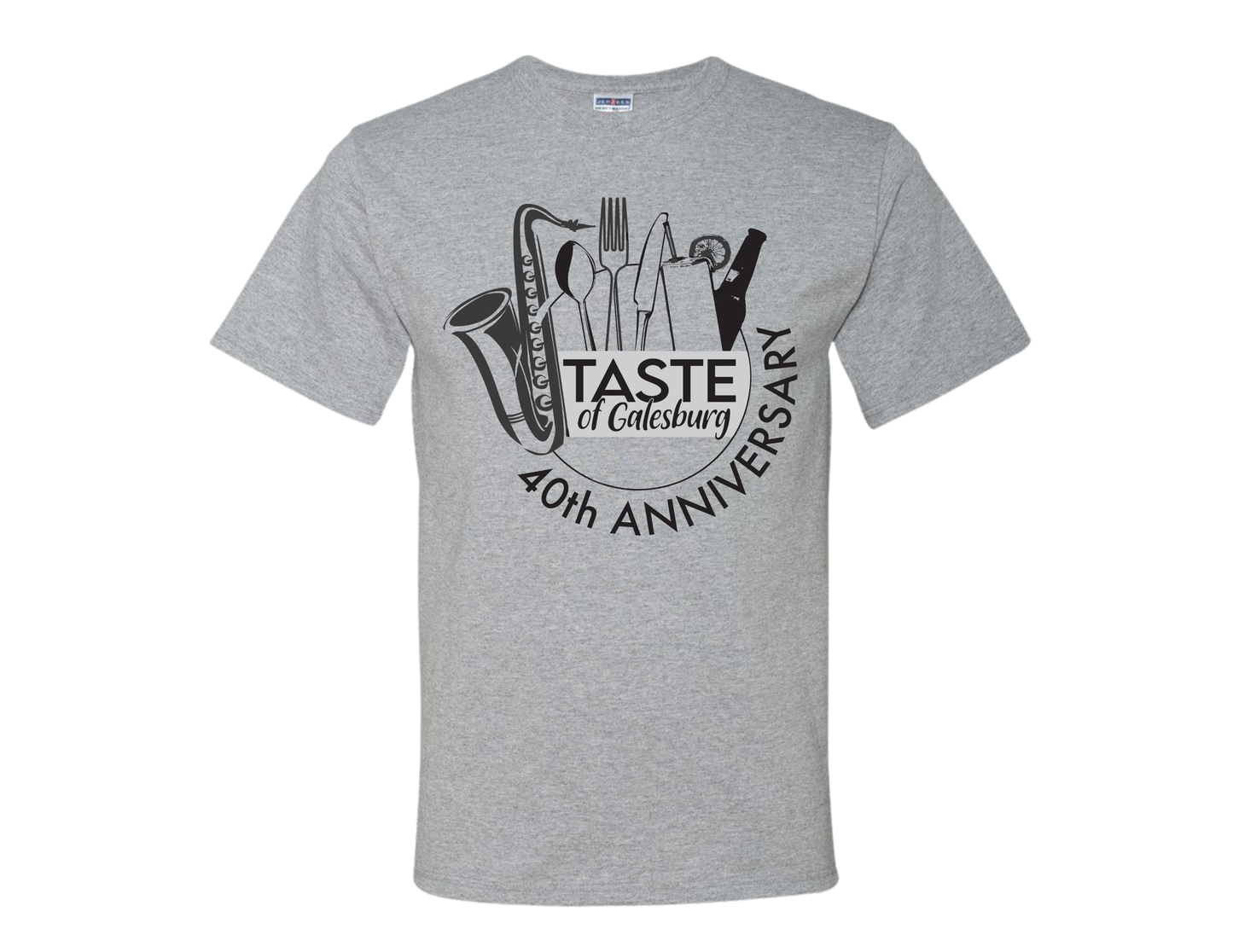 40th Anniversary Taste of Galesburg T-Shirt (Gray)