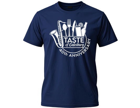 40th Anniversary Taste of Galesburg T-Shirt (Navy)